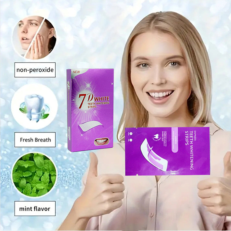 💜【Zeitlich begrenztes Blitzangebot: Zahnaufhellungsstreifen】——Heute lässt Lila Ihr Lächeln strahlen!😁✨