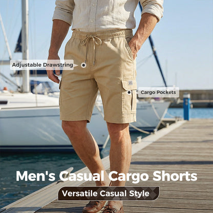 📢📢56 % Rabatt!! ⏰Leichte Cargoshorts – Atmungsaktives Material, knielang. Sichere Taschen für Handy und Schlüssel. Bequem den ganzen Tag. ✅☀️