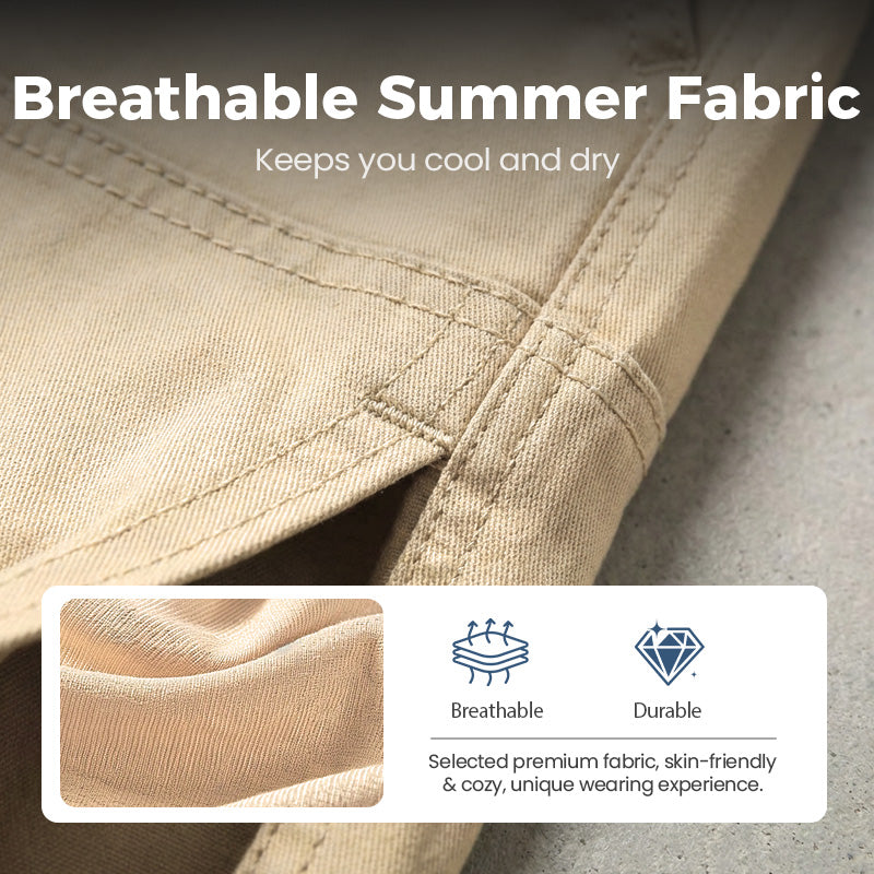 📢📢56 % Rabatt!! ⏰Leichte Cargoshorts – Atmungsaktives Material, knielang. Sichere Taschen für Handy und Schlüssel. Bequem den ganzen Tag. ✅☀️