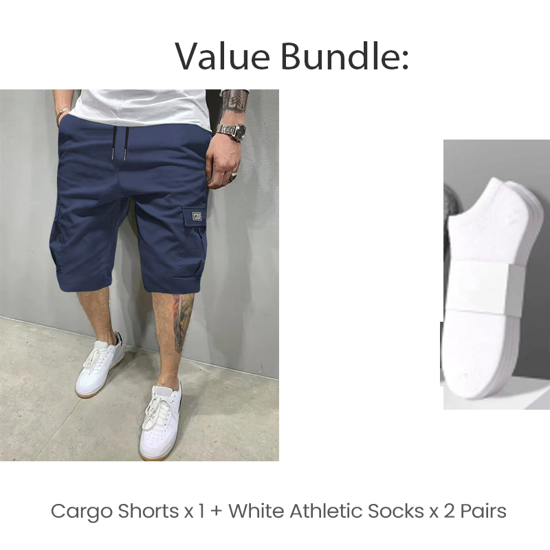 📢📢56 % Rabatt!! ⏰Leichte Cargoshorts – Atmungsaktives Material, knielang. Sichere Taschen für Handy und Schlüssel. Bequem den ganzen Tag. ✅☀️