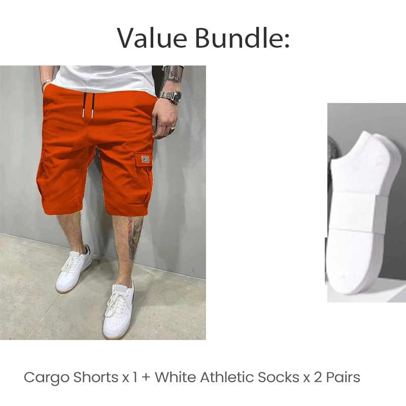 📢📢56 % Rabatt!! ⏰Leichte Cargoshorts – Atmungsaktives Material, knielang. Sichere Taschen für Handy und Schlüssel. Bequem den ganzen Tag. ✅☀️