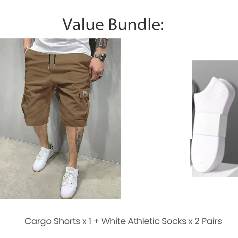 📢📢56 % Rabatt!! ⏰Leichte Cargoshorts – Atmungsaktives Material, knielang. Sichere Taschen für Handy und Schlüssel. Bequem den ganzen Tag. ✅☀️