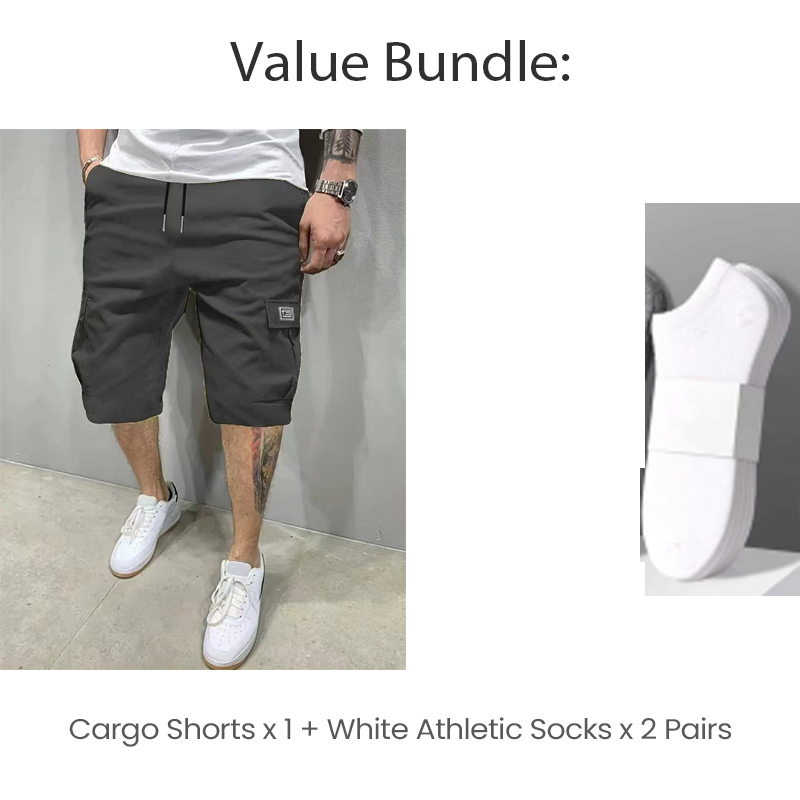 📢📢56 % Rabatt!! ⏰Leichte Cargoshorts – Atmungsaktives Material, knielang. Sichere Taschen für Handy und Schlüssel. Bequem den ganzen Tag. ✅☀️