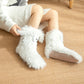 💗LETZTER TAG DES SALE – 50 % RABATT⚡ÜBER 50.000 VERKAUFT💕Plüsch-Hausschuhe für Damen, Socken, Bodensocken, Winter, für zu Hause, dick, mit Fleece gefüttert, rutschfest, Plüsch-Schneesocken für Erwachsene, Schuhüberzüge