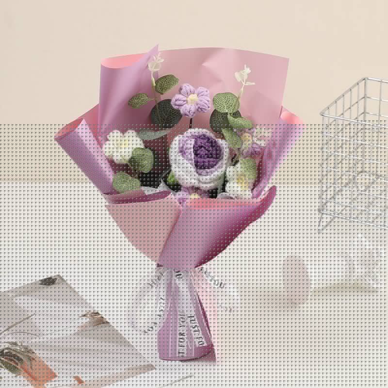 🔥Solange der Vorrat reicht 61 % Rabatt!🎉Handmade Delicate Crochet Flower Bouquet