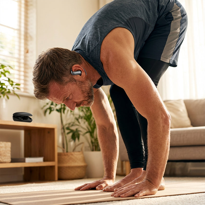 🎧【Bluetooth-Ohrhörer】– Bleiben an Ort und Stelle, egal wie stark Sie sich bewegen, perfekt zum Musikhören beim Laufen! 🏃‍♂️✨