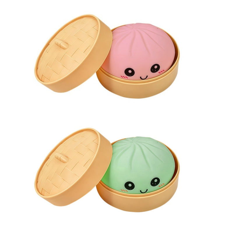 Süßes Knödel-Quetschspielzeug mit Dampfgarer