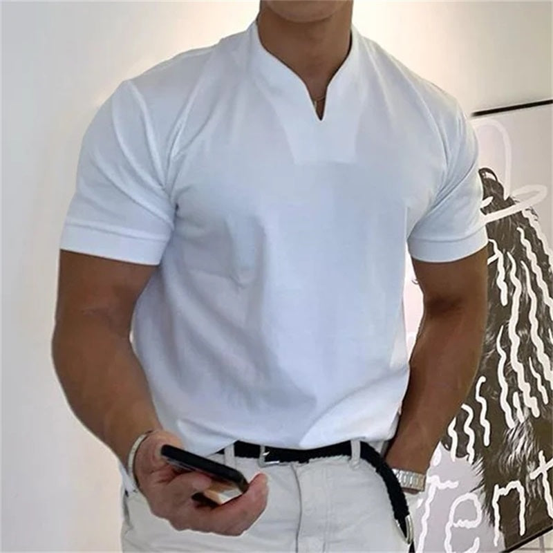 🏋️ Sportliches Herren V-Shirt aus Baumwolle – Ideal für Training & Freizeit👕