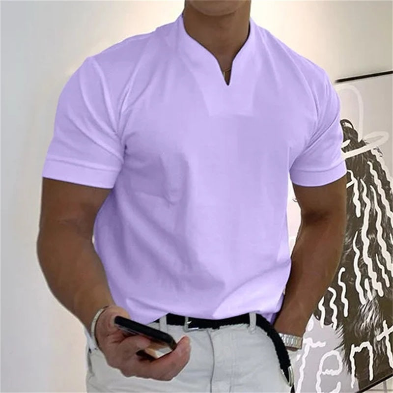 🏋️ Sportliches Herren V-Shirt aus Baumwolle – Ideal für Training & Freizeit👕