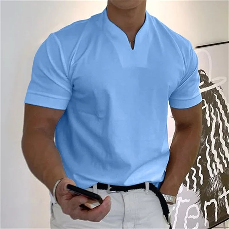 🏋️ Sportliches Herren V-Shirt aus Baumwolle – Ideal für Training & Freizeit👕