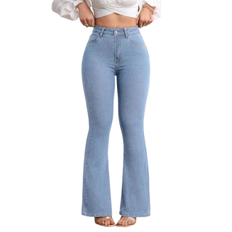 🔥Solange der Vorrat reicht 56 % Rabatt!🎉Elastische Schlagjeans für Damen mit hoher Taille💫