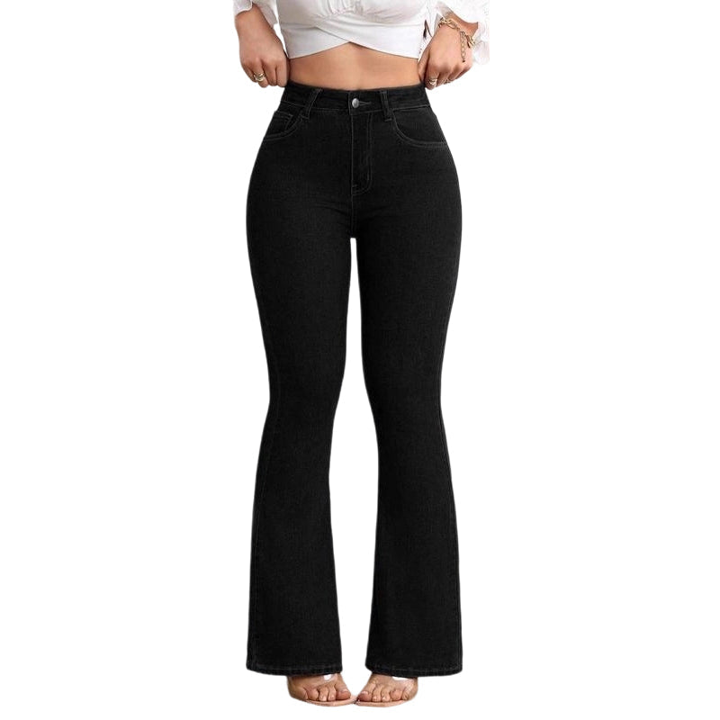 🔥Solange der Vorrat reicht 56 % Rabatt!🎉Elastische Schlagjeans für Damen mit hoher Taille💫