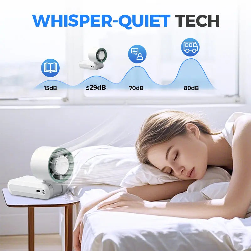 🌀【Drei-in-Eins-tragbarer Klimaanlagenventilator】—— ✨Nehmen Sie die kühle Brise überallhin mit, ❄️ mit einer Windkraft, die stark genug ist, um Ihre Haare tanzen zu lassen! 💨💃