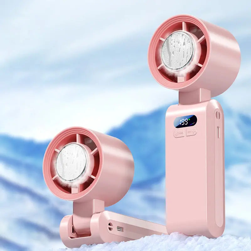 🌀【Drei-in-Eins-tragbarer Klimaanlagenventilator】—— ✨Nehmen Sie die kühle Brise überallhin mit, ❄️ mit einer Windkraft, die stark genug ist, um Ihre Haare tanzen zu lassen! 💨💃