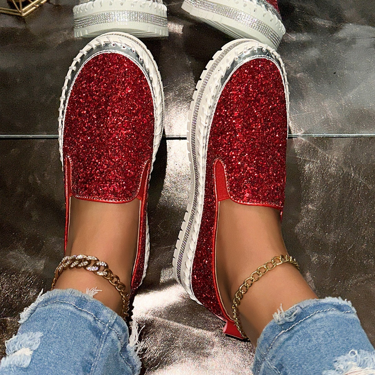 👟【Bequeme Freizeitslipper für Damen】 – Kein Bücken, kein Schnüren, einfach hineinschlüpfen und los geht’s! ✨💨