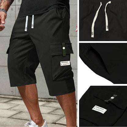 ⏳ Letzter Tag des Sonderverkaufs – 58 % Rabatt!!📢 Lässige Herren-Workwear-Hose mit Kordelzug und 7/8-Schnitt💫