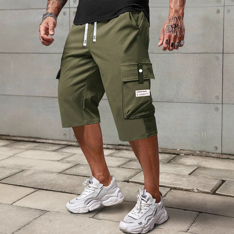 ⏳ Letzter Tag des Sonderverkaufs – 58 % Rabatt!!📢 Lässige Herren-Workwear-Hose mit Kordelzug und 7/8-Schnitt💫