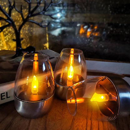 🕯️🌞 Solar-Kerzenlicht für draußen – Wetterfest, stimmungsvolles Garten- & Terrassenlicht💫✨