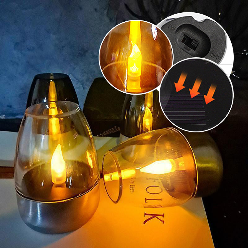 🕯️🌞 Solar-Kerzenlicht für draußen – Wetterfest, stimmungsvolles Garten- & Terrassenlicht💫✨