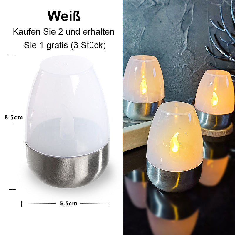 🕯️🌞 Solar-Kerzenlicht für draußen – Wetterfest, stimmungsvolles Garten- & Terrassenlicht💫✨