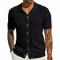 👕Kurzärmeliges Strickhemd mit Knöpfen für Herren💫