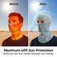 🧢【Atmungsaktive, sonnenschützende Radfahr-Gesichtsmaske】 – Der Wind kommt rein, UV-Strahlen bleiben draußen – auch nach einem ganzen Tag auf dem Rad bleibt dein Gesicht hell! 🚴‍♂️✨