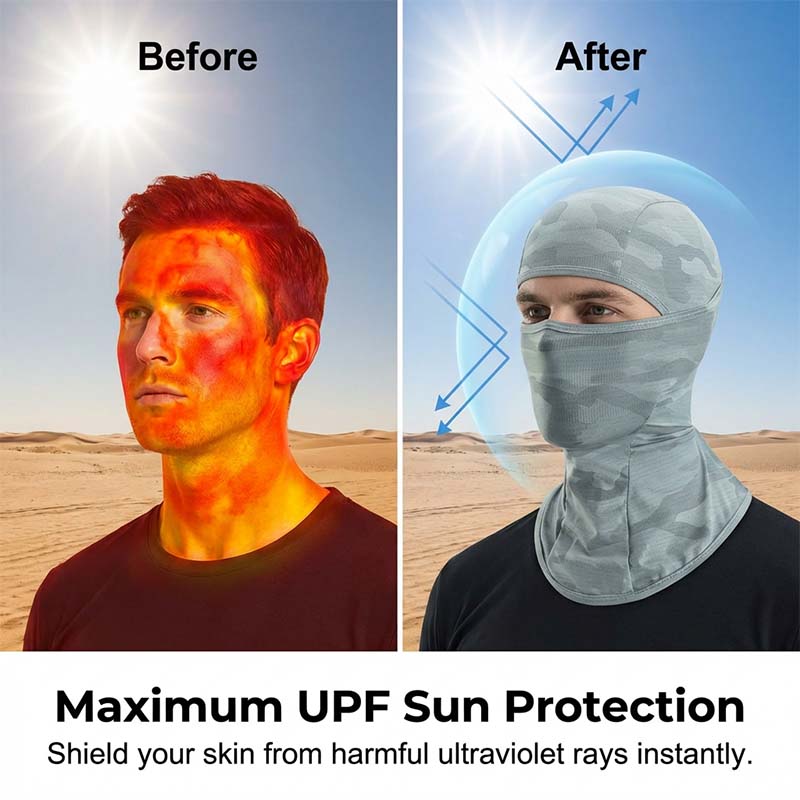 🧢【Atmungsaktive, sonnenschützende Radfahr-Gesichtsmaske】 – Der Wind kommt rein, UV-Strahlen bleiben draußen – auch nach einem ganzen Tag auf dem Rad bleibt dein Gesicht hell! 🚴‍♂️✨