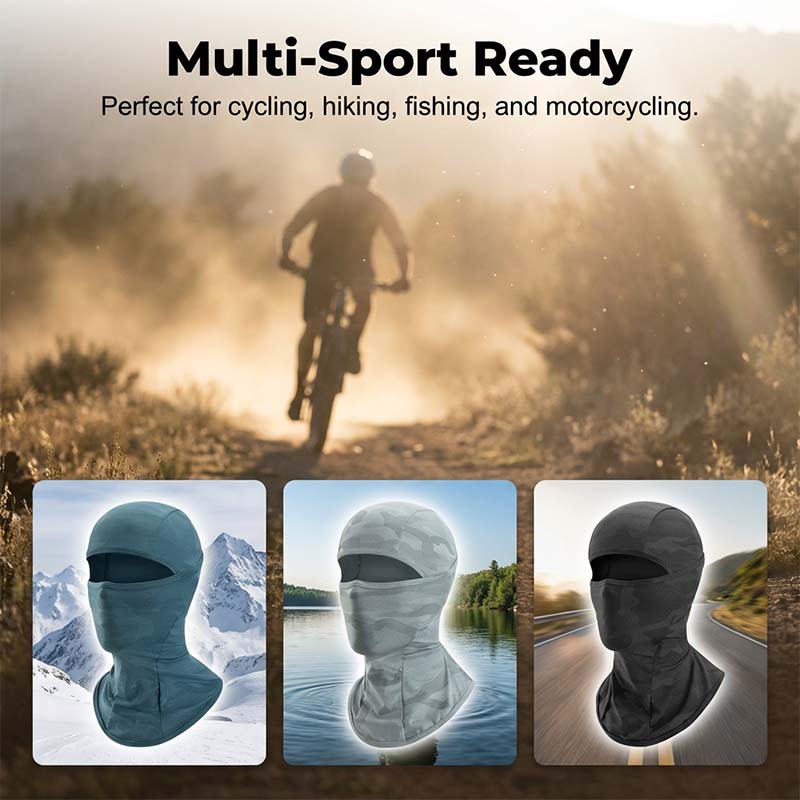 🧢【Atmungsaktive, sonnenschützende Radfahr-Gesichtsmaske】 – Der Wind kommt rein, UV-Strahlen bleiben draußen – auch nach einem ganzen Tag auf dem Rad bleibt dein Gesicht hell! 🚴‍♂️✨