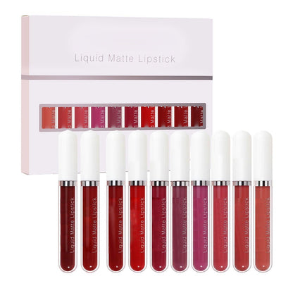 📢📢56% OFF !!!⏰18 Pcs Matte Waterproof  Long Lasting Lip Gloss