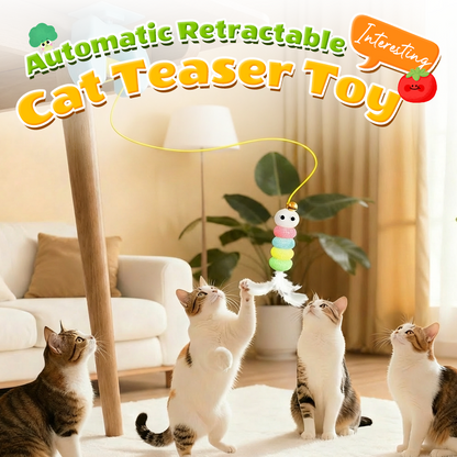 🐈 50% RABATT! 💡 Automatisches einziehbares Katzenspielzeug – Bewegungsaktiviert, interaktiv & fördert den Jagdinstinkt – perfekt für Stubentiger und Langeweile zu Hause 🎾