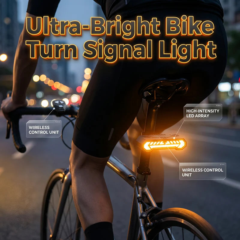 🚴 57% RABATT! 🔦 Drahtloses Blinkerlicht für Fahrräder – Wiederaufladbar, Wasserdicht & Perfekt Für Mehr Sicherheit Bei Nacht 💡