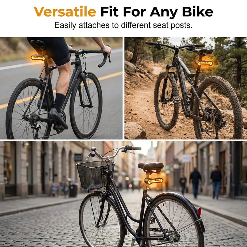 🚴 57% RABATT! 🔦 Drahtloses Blinkerlicht für Fahrräder – Wiederaufladbar, Wasserdicht & Perfekt Für Mehr Sicherheit Bei Nacht 💡