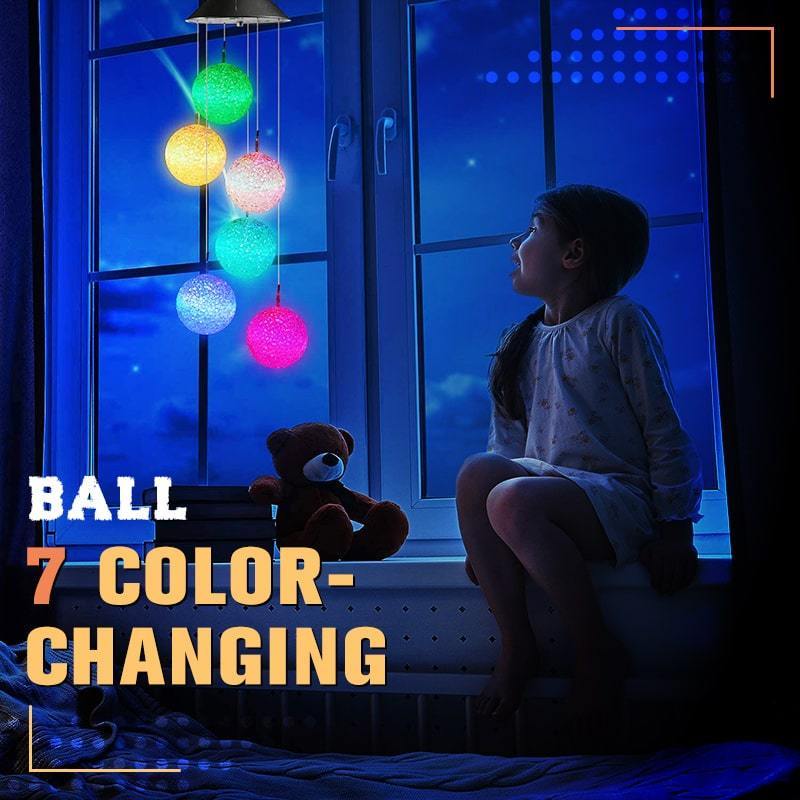 ✨Solar LED Windspiel mit Schmetterlingen – Farbwechselnd, Herzdesign für Garten und Balkon🦋🌈