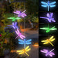 ✨Solar LED Windspiel mit Schmetterlingen – Farbwechselnd, Herzdesign für Garten und Balkon🦋🌈