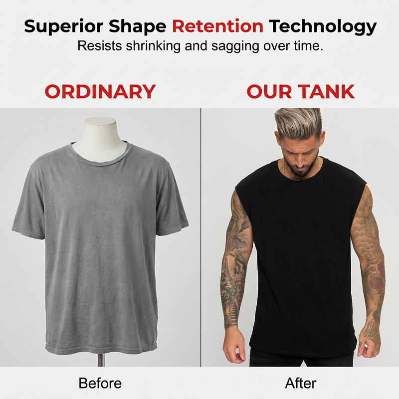 🏋️‍♂️✨ Ärmelloses Tanktop für Herren – idealer Tragekomfort beim Sport 🏃