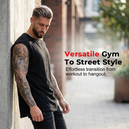 🏋️‍♂️✨ Ärmelloses Tanktop für Herren – idealer Tragekomfort beim Sport 🏃