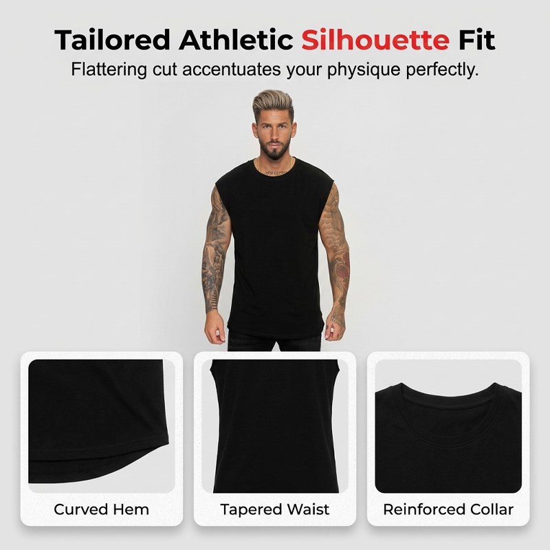 🏋️‍♂️✨ Ärmelloses Tanktop für Herren – idealer Tragekomfort beim Sport 🏃