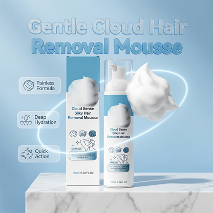 ☁️🧴 Sanfte Haarentfernung zum Sprühen: Cloud Sense Seidenmousse. 🌿✨ Ohne Reiben, ohne Stoppeln – für zarte Haut in 5 Minuten. Jetzt sparen!