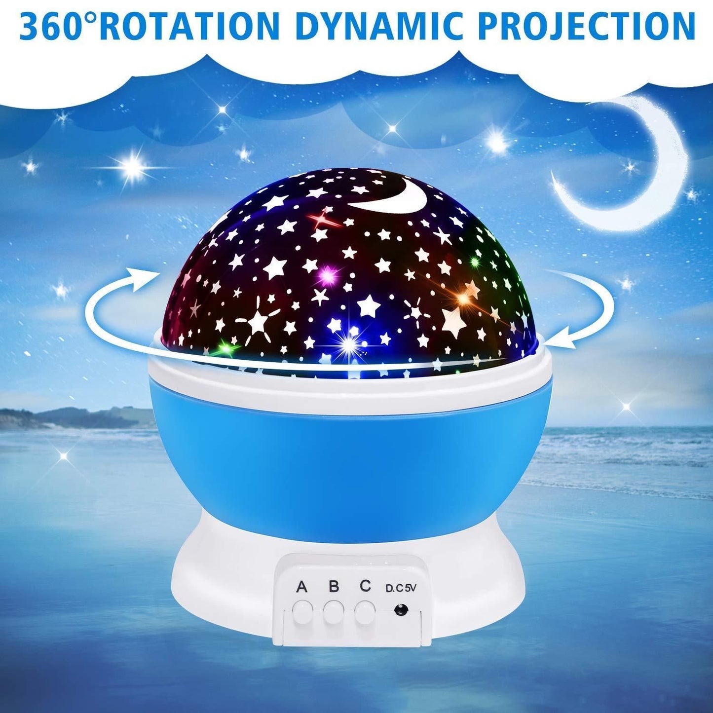 🌠Star Master Dream Farbwechselnde rotierende Projektionslampe✨💫