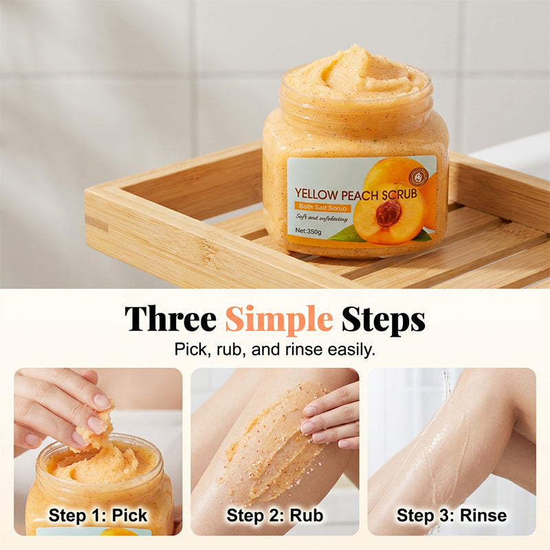 Körperpeeling mit natürlichen Fruchtextrakten