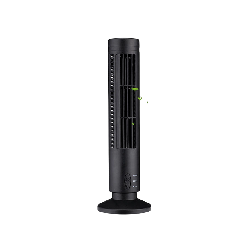 🌀 Tragbarer USB-Turmventilator mit 3 Geschwindigkeitsstufen – kompakt, leistungsstark & vielseitig – perfekt für Büro, Schlafzimmer & unterwegs