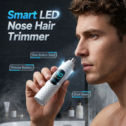 👃✂️ Wiederaufladbarer Nasenhaartrimmer – USB-C, wasserdicht, rasiert sanft & präzise ✨🧔 Ohne Zupfen, für gepflegte Nase & Ohren – perfekt unterwegs oder im Bad.