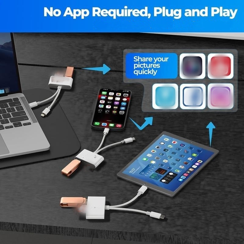 3-in-1 USB-C Speicherkartenleser