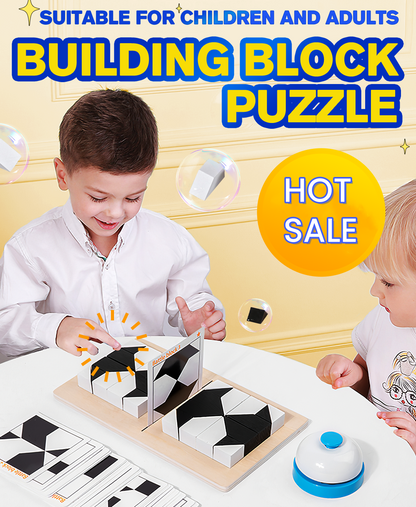 🔥Super-Aktion: 50 % Rabatt!🔥 Kreatives Schwarz-Weiß-Puzzle-Set für Kinder