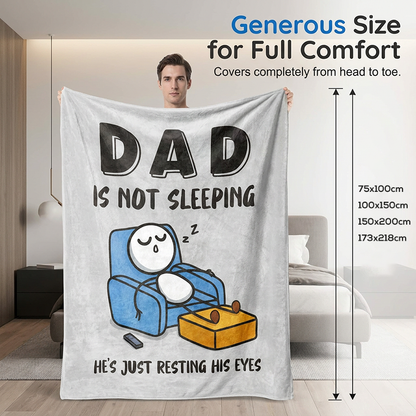 Weiche Plüschdecke für Papa