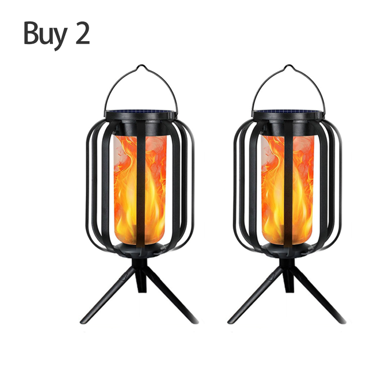 ☀️ Solar-Flackerflammen-Laterne – Wasserdicht & automatisch – Realistisches warmes Licht, perfekt für Terrassen, Gärten oder Wege – kein Kabel nötig 🌙