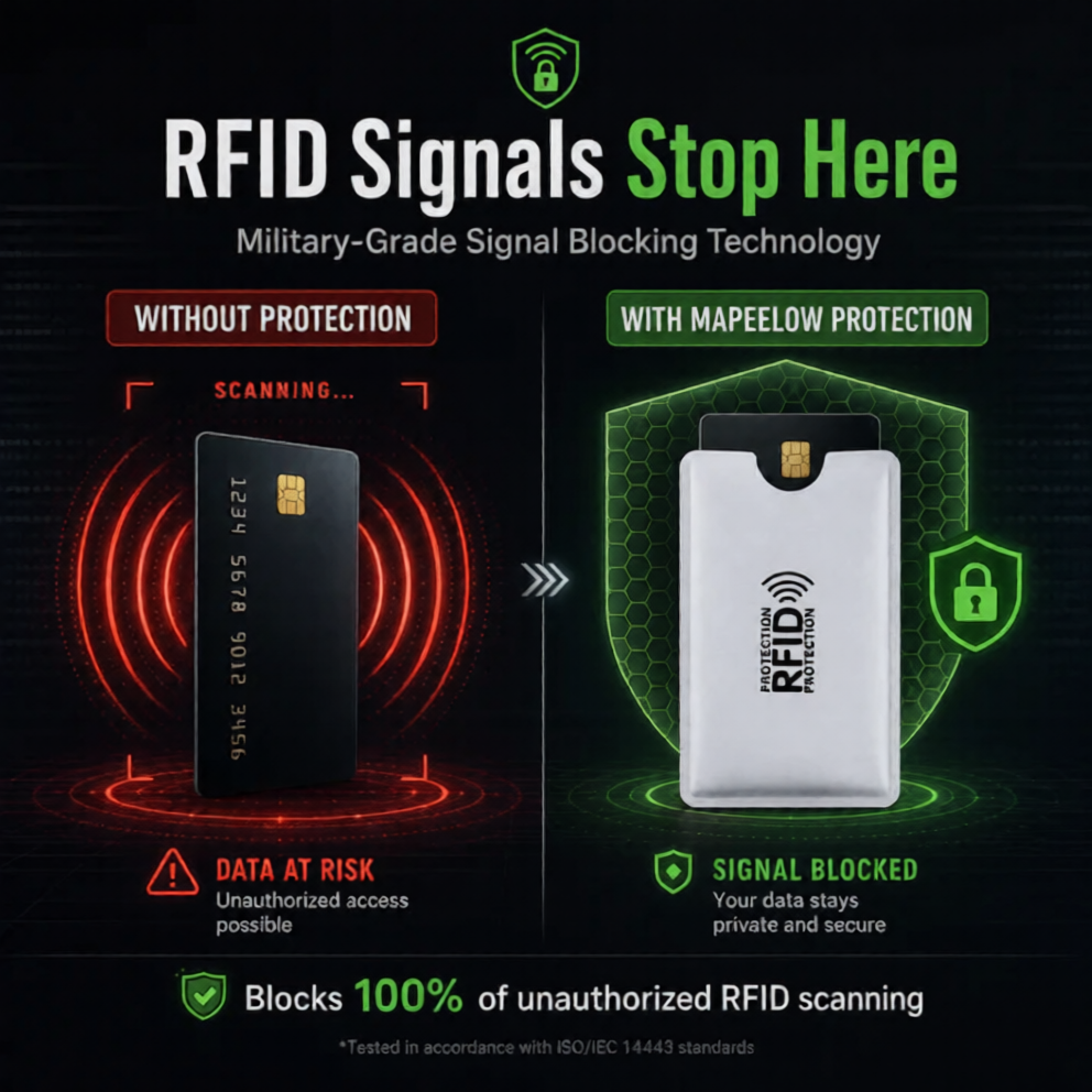 🔐 RFID-blockierende Kreditkartenhüllen