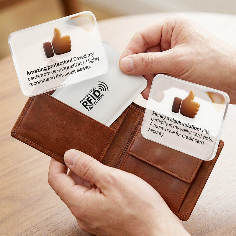 🔐 RFID-blockierende Kreditkartenhüllen