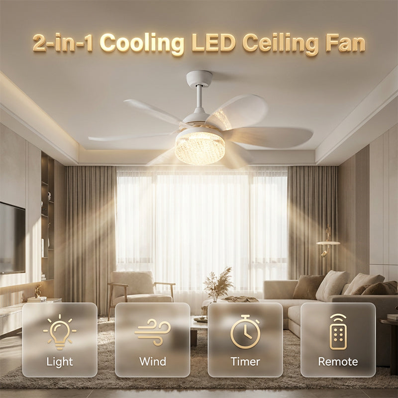 🥳HEISSER SALE 2026🥳💞50.000+ VERKAUFT!👵❤️  2-in-1 LED-Deckenventilator mit Kühlung
