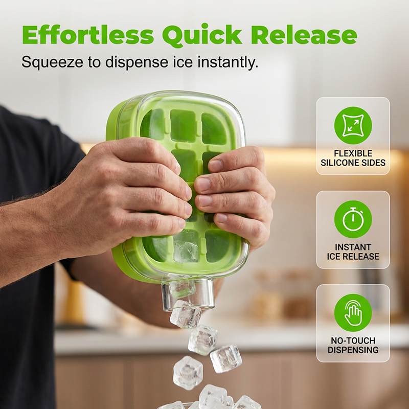 2-in-1 Ice Cube Maker Water Bottle